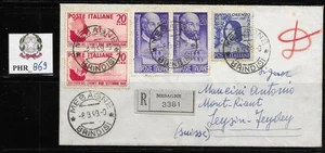 PHR_869. POSTAL HISTORY REPUBLIC. Nice letter with variety of 1949 stamps. - Picture 1 of 1