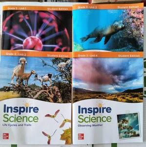 Inspire Science Grade 3 Units 1-4 Student Edition Workbook Set  - Picture 1 of 9