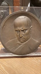 GRANDE PLACCA IMPERO BENITO MUSSOLINI FASCIO Mvsn Dux Duce Ventennio - Foto 1 di 2