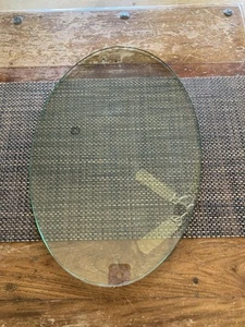 20 1/2” x 14” x 1/2” oval glass for tabletop - Picture 1 of 5