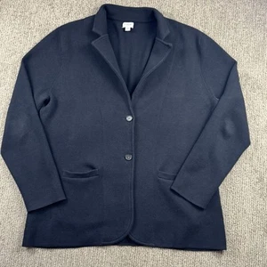 J Crew Damen XXL Strickjacke Pullover Blazer Jacke Preppy Academia schwarz - Bild 1 von 8