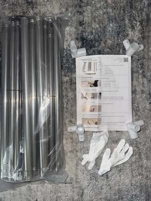 Premium Canopy Bed Frame Post for Queen Size Beds, Enhanced Metal Poles, Four Co - Image 1 of 4