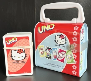 2003 Sanrio - HELLO KITTY UNO - Deluxe Collectors Tin! *No Instructions* - Picture 1 of 11