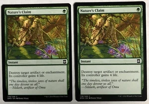 Nature's Claim X2 LP Eternal Masters MTG Wizards Magic the Gathering - Picture 1 of 1