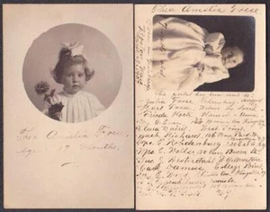 Thea Amelia Frese (2) Real Photo Postcards - Winthrop, MA (1907 & 1909) - Picture 1 of 2