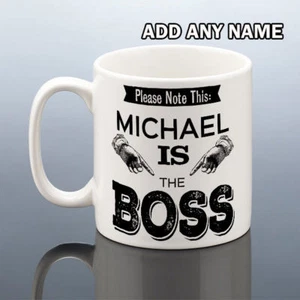 Taza BOSS Cumpleaños Regalo Él Trabajo San Valentín Hombres Amigo Gerente Promoción Laboral - Imagen 1 de 4
