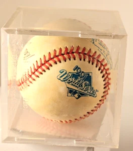1991 World Series Official Baseball Atlanta Braves Mark Lemke, Greg Olson - Picture 1 of 9