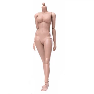 1/6 Female PVC ABS Figure Body 12" SUNTAN Big Bust for POPTOYS Girl Head Sculpt - Picture 1 of 2