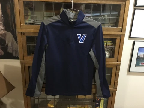 NWT Villanova Wildcats FANATICS Blue 1/4 Zip Pullover Sweatshirt SZ S - Cool Cover