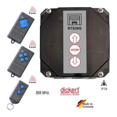 Dickert RTS20Q FUNK Rolltor Steuerung 868 MHz Garagen Tor Antrieb od. Handsender - Bild 1 von 4