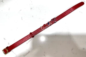 Pulsera de cuero roja KEEP COLLECTIVE 4 dijes: bandera Texas Rangers barbacoa sandía - Imagen 1 de 6