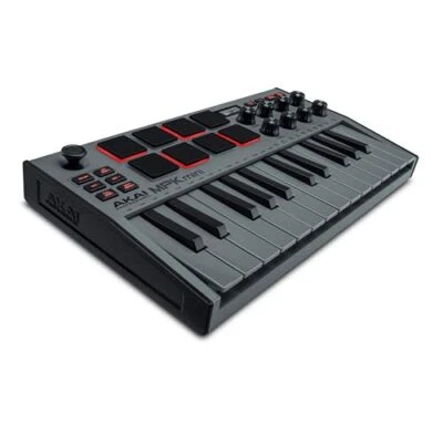 Akai Profesional MPK mini mk3 MIDI Teclado Controlador Mini 25 Teclas USB Gris - Imagen 1 de 4