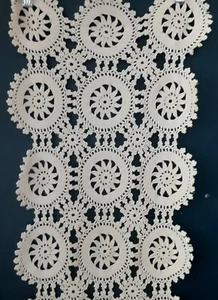 Handmade Crotchet Doilie Runner Table Dresser Sofa Bed - Picture 1 of 3