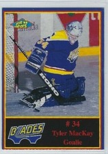 Tyler MacKay (goalie) 1997-98 Saskatoon Blades (WHL)
