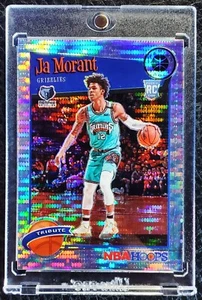 JA MORANT 2019-20 HOOPS PREMIUM STOCK SILVER PULSAR PRIZM GRIZZLIES #259 ROOKIE  - Picture 1 of 3