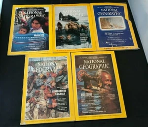 Lot of 5 National Geographic Magazines 1984 - Picture 1 of 1