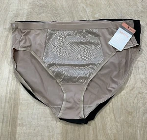 New Warners Tummy Smoothing Hi-Cut Panties Women's 3 Pack Size 3XL/10 - Picture 1 of 6