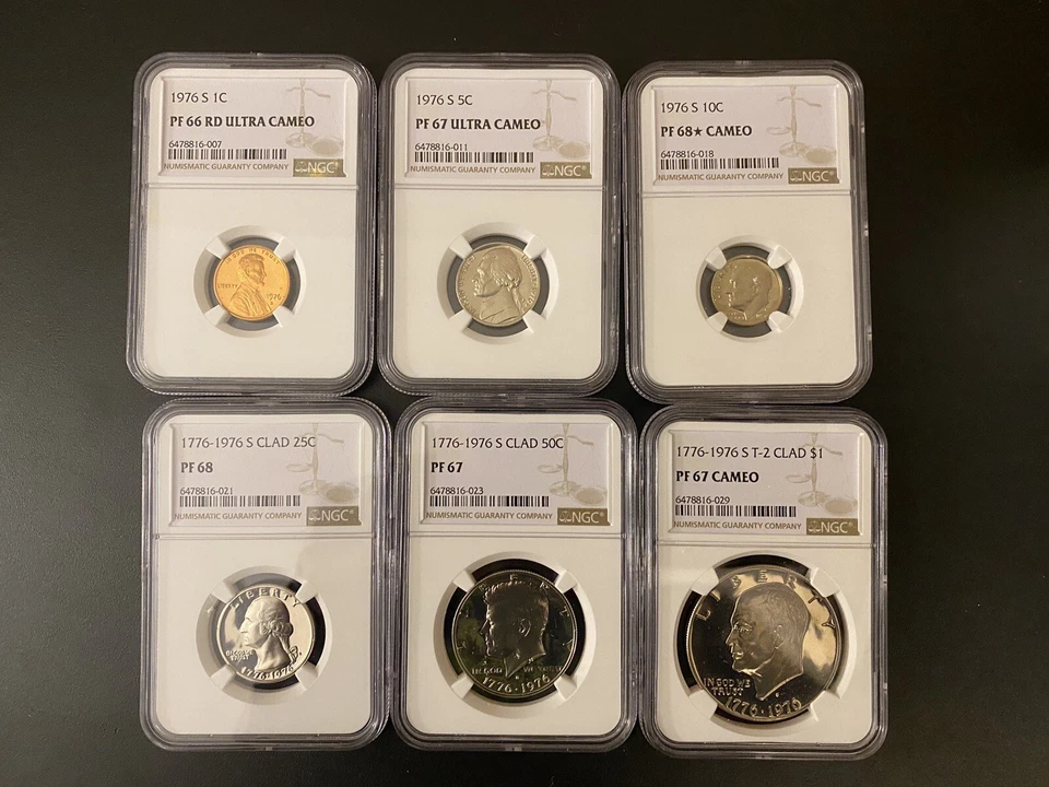 1776-1976-S  UNCIRCULATED UNITED STATES PROOF SET NGC Certified And Slabbed - Image 1 of 4