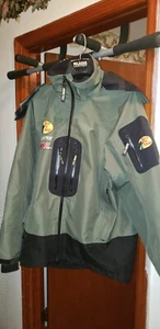 BASS PRO SHOPS GREEN 100MPH GORE-TEX RAIN JACKET WITH HOOD MEN'S 2XL XXL - Picture 1 of 2