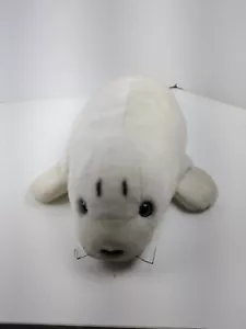 Conservation Collection Wildlife Artists Plush Harp White Seal Realistic 24"... - Picture 1 of 5