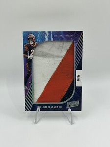 William Jackson III Jumbo Patch Sp /68 Bengals Game Used