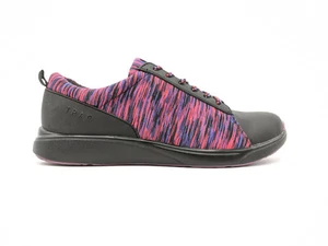 Alegria Traq Qest Black Pink Leather Low Top Sneakers Womens US 9.5 - 10 / 40 - Picture 1 of 10