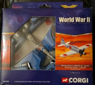 Corgi Aviation Mitsubishi A6M3-21 Zero Tainan NAC, IJNAF Saburo Sakai AA33103 - Image 1 of 3
