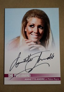 THE PERSUADERS TRADING CARDS AUTOGRAPH CARD ANNETTE ANDRE (AA2) PEKOO RAYNE