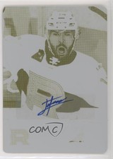 2020-21 AHL Printing Plate Yellow Achievements 1/1 Joel Teasdale #181 Auto c5r