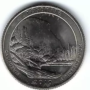 2010-D Denver Brilliant Uncirculated Yosemite National Park Quarter Coin! - Picture 1 of 2