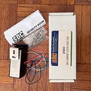 Lotto di 2 comandi porta di sicurezza SDC 290 serratura armadio 12/24 VDC nuovi con scatola - Foto 1 di 4
