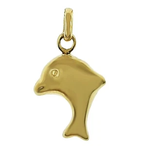 Pendentif Dauphin Plaqué Or 18 carats - CHAÎNE en OPTION - Enfant - Imagen 1 de 14