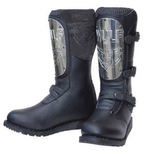 Wulfsport Black Knight Motorbike Boots Motorcycle Road Trials Classic Dualsport  - Picture 1 of 7