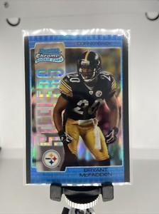 2005 Bowman Chrome Blue Refractors Football Card #143 Bryant McFadden /250