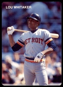 1986 Scott Cunningham Promo Lou Whitaker Baseball Cards