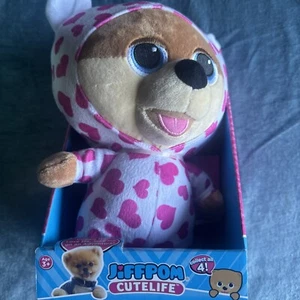 Jiffpom Cutelife Pajama Party 10" Pomeranian Dog Plush Stuffed Animal Toy    New - Picture 1 of 3