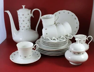 Krautheim K&A Selb Bavaria, Rialto PIROUETTE - Kaffeeservice 21 tlg. Rosen Dekor - Bild 1 von 10