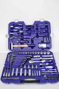 PROMAT 128pcs Socket/Hand Tool Case Ratchet Wrenches Incomplete - Picture 1 of 8