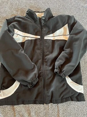 Abrigo chaqueta cortavientos Wilson vintage para hombre talla pequeña blanco y negro raro Foto 1 de 4