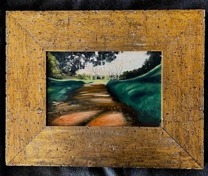 Original - Framed - Oil Painting- Signed - Mountain Landscape - 15.00" x 12.00" - Picture 1 of 4