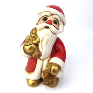 Thun Keramik Figur WEIHNACHTSMANN Italy Pottery Figurine Nikolaus Santa Claus - Bild 1 von 6