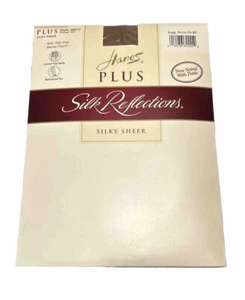 Hanes Plus Silk Reflections Panty Hose Sheer  Sz 1 Plus Barely There NIP 00P17 - Picture 1 of 2