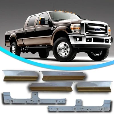 1999-2017 Ford Super Duty Crew Cab 6Pc Inner & Outer Rocker Panels F250 F350 NEW - Image 1 of 4
