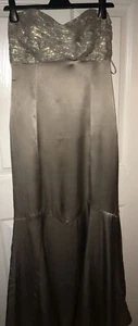 Coast Gold Silk Mix Long Dress 12 Bnwt - Picture 1 of 1