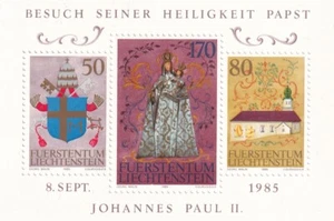 Liechtenstein 1985 Yvert SS 15 Papa Juan Pablo II MNH - Foto 1 di 1