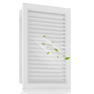 14" X 20" Premium Aluminum Attic Vent with Screen, Paintable Shed Vent for Ef... - Picture 1 of 7