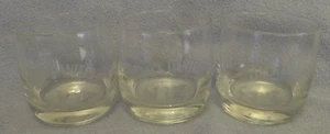 Menge 3 Jack Daniels Brille alt Nr. 7 geätzt Whiskey Rocks runder Boden - gebraucht - Bild 1 von 9