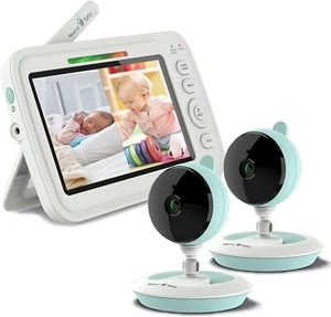 Cuore di Tafiti Baby Monitor con Telecamere e Visione Notturna, 5" 720P HD Quad View - Foto 1 di 7