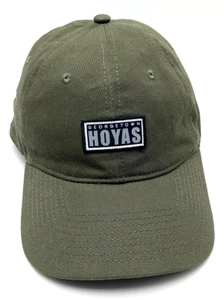 GEORGETOWN UNIVERSITY hat green adjustable cotton cap GU Hoyas *NEW* - Picture 1 of 7