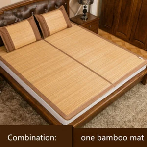 materassino estivo per letto rattan pieghevole bambù materassino letto in saldi queen - Foto 1 di 9